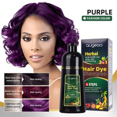 AUGEAS 3-in-1 Herbal Hair Purple Color Shampoo β 500ml