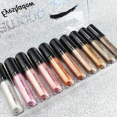 10 Pcs Heng Fang Glitter Metallic Liquid Eyeshadow