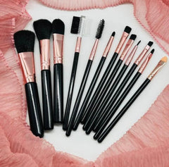 Kiss Lovely Professional Makeup Brush -12 Pcs Set