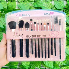 Kiss Lovely Professional Makeup Brush -12 Pcs Set