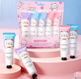 Loufmiss 5Pcs Cute Cat Hand Cream Set