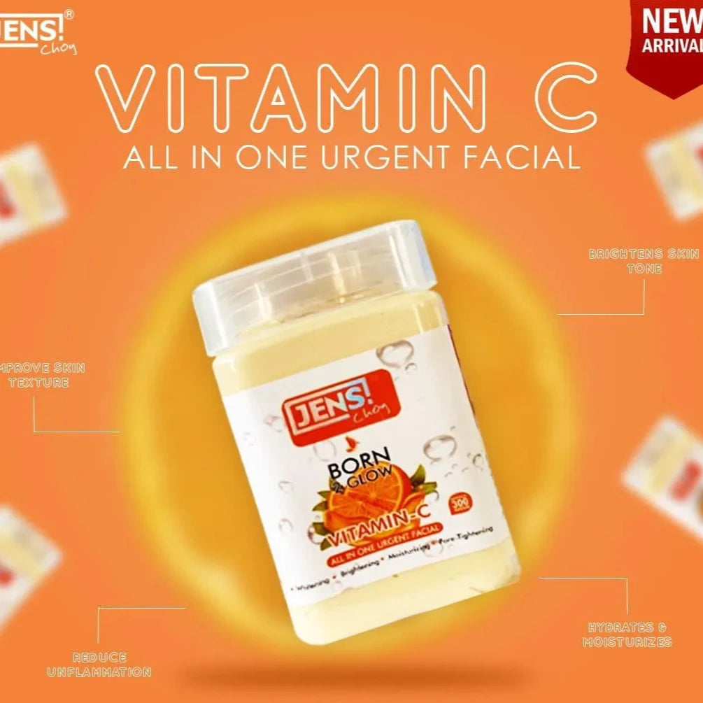Jens Choy Born To Glow All in One With Vitamin C Facial Jar