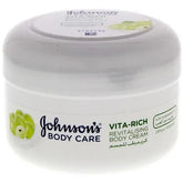 Johnson's Vita-Rich Body Cream Grapeseed Oil Revitalising Skin Care - 200ml