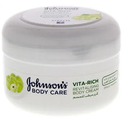 Johnson's Vita-Rich Body Cream Grapeseed Oil Revitalising Skin Care - 200ml