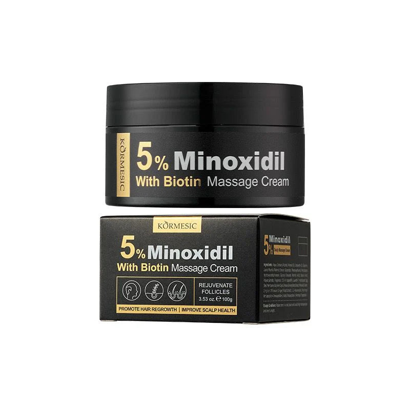 KORMESIC Minoxidil With Biotin Hair Regrowth Massage Cream 100g