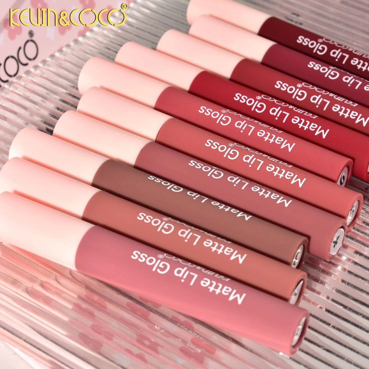 Kevin & Coco Super Matte 10 Pcs Lip Gloss Set