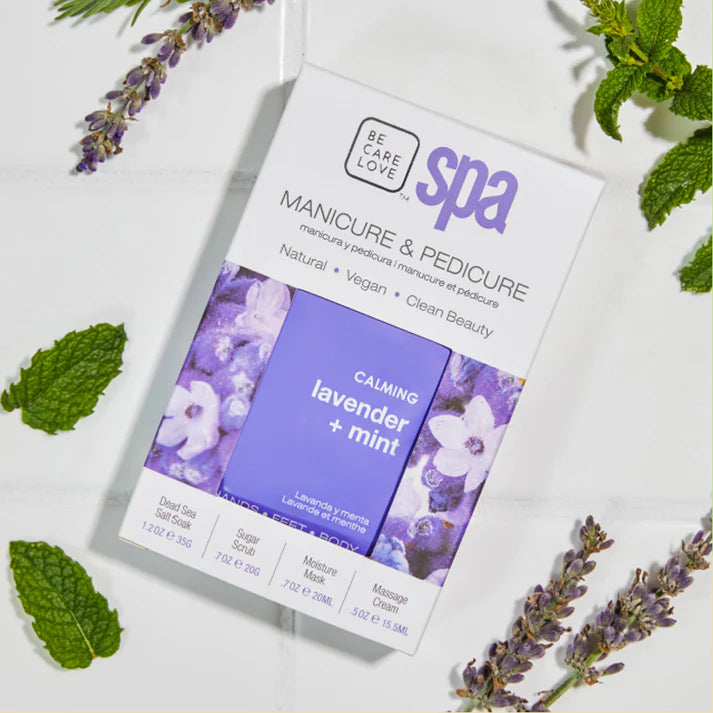 Be Care Love Lavender and Mint Calming Spa 4 Pcs Set