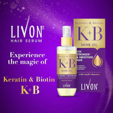 Livon Keratin & Biotin Smoothing Serum Oil - 100ml