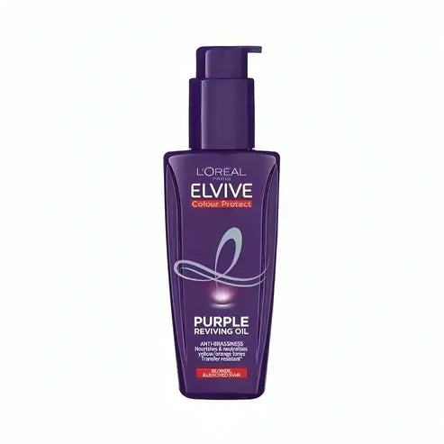 Loreal Paris Elvive Colour Protect Anti-Brassiness Purple Hair Oil - 100ml