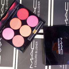 6 Colors M.A.C Blusher Palette