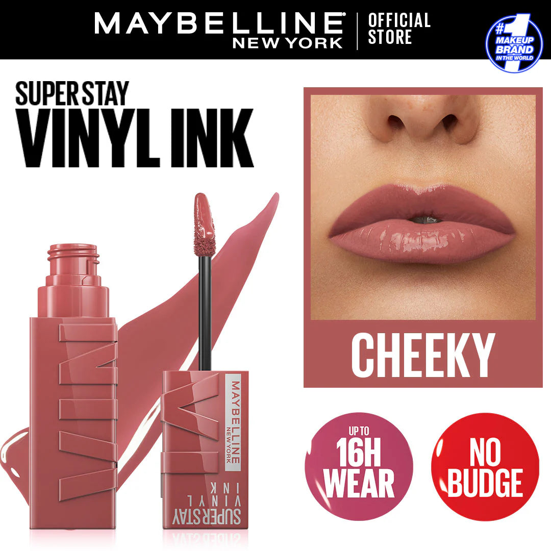 Original Maybelline Superstay Vinyl Ink Liquid Lipstick - Cheeky 60