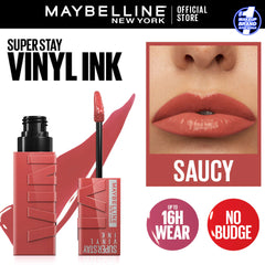 Original Maybelline Superstay Vinyl Ink Liquid Lipstick - Saucy 61