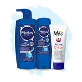 Meclay London Anti Dandruff Shampoo - 660ml With Conditioner - 180ml + Mec Acne Clean Face Wash Pair Box (Save Rupees 250)