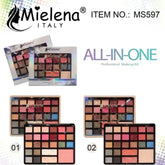 Mielena Italy 25 Color Makeup Palette – Eyeshadow, Blusher & Highlighter