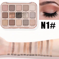 Miss Rose Glam Eyeshadow Palette - 15 Color