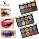 Miss Rose Makeup Palette Glitter - 8 Color