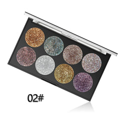 Miss Rose Makeup Palette Glitter - 8 Color