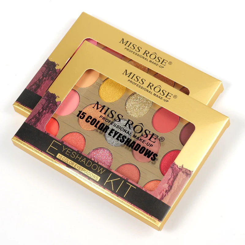 Miss Rose Spectrum Eye Palette - 15 Shades Miss Rose Spectrum Eye Palette - 15 Shades