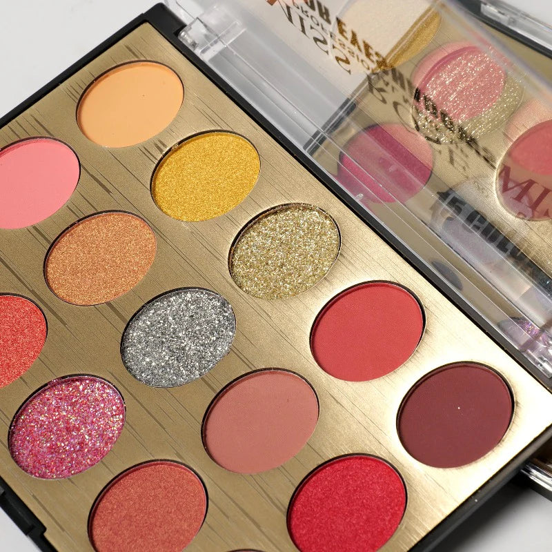 Miss Rose Spectrum Eye Palette - 15 Shades Miss Rose Spectrum Eye Palette - 15 Shades