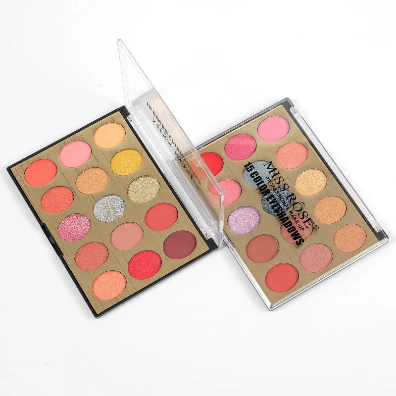Miss Rose Spectrum Eye Palette - 15 Shades Miss Rose Spectrum Eye Palette - 15 Shades