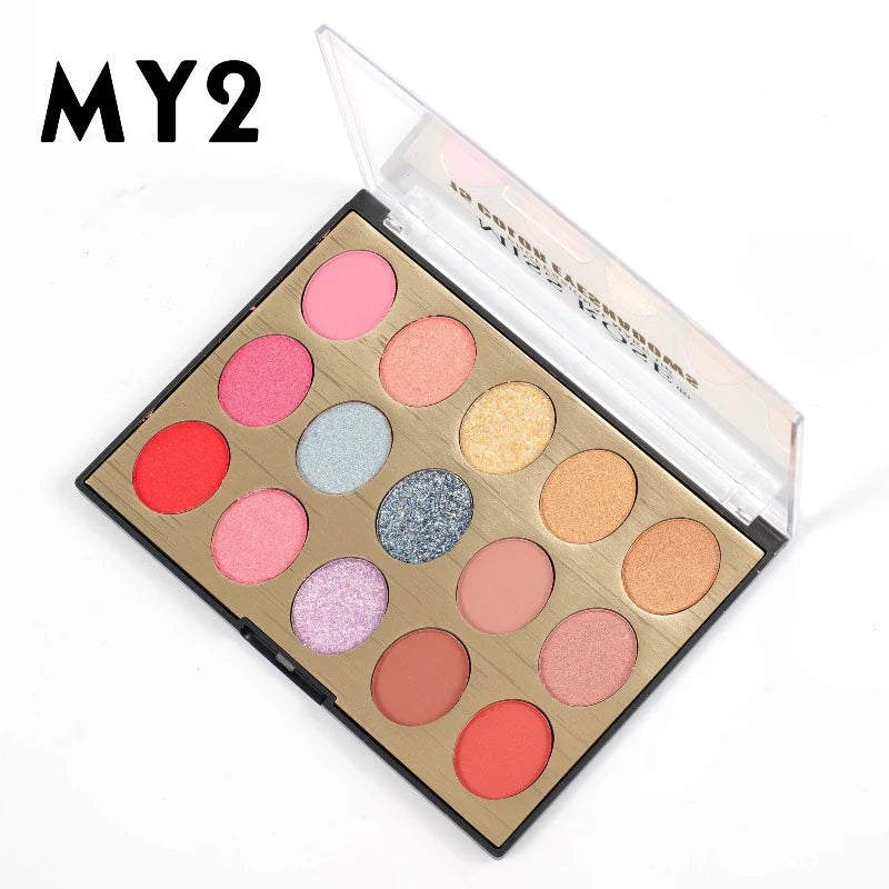 Miss Rose Spectrum Eye Palette - 15 Shades Miss Rose Spectrum Eye Palette - 15 Shades