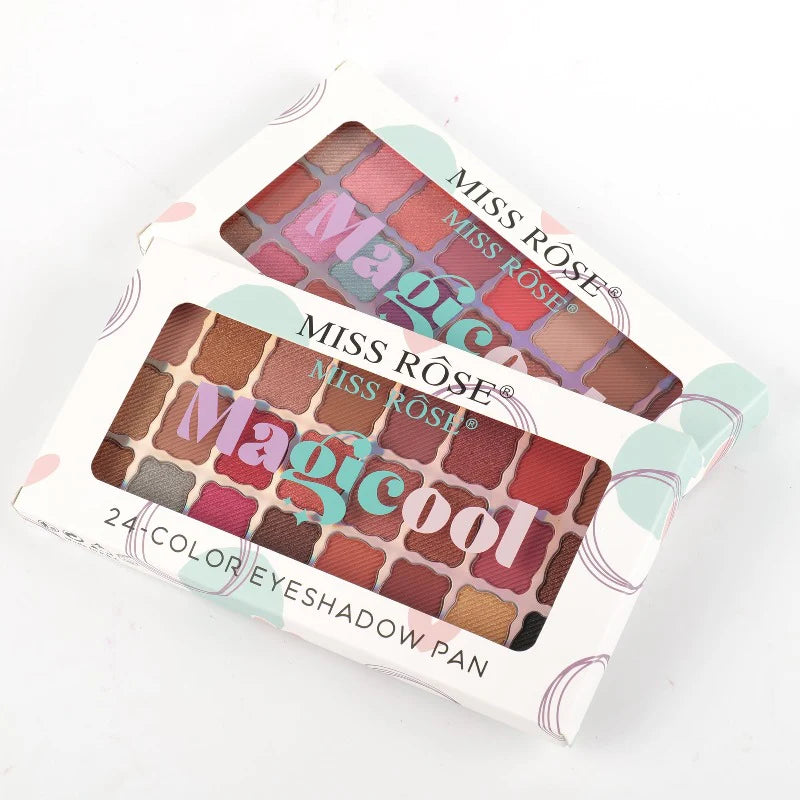 Miss Rose 24 Color Magic Cool Eyeshadow Palette Miss Rose 24 Color Magic Cool Eyeshadow Palette