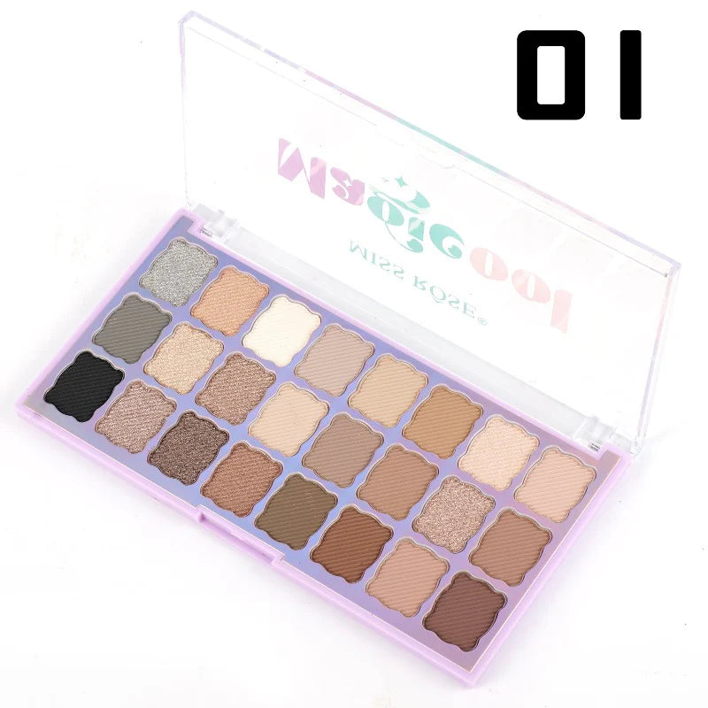 Miss Rose 24 Color Magic Cool Eyeshadow Palette Miss Rose 24 Color Magic Cool Eyeshadow Palette