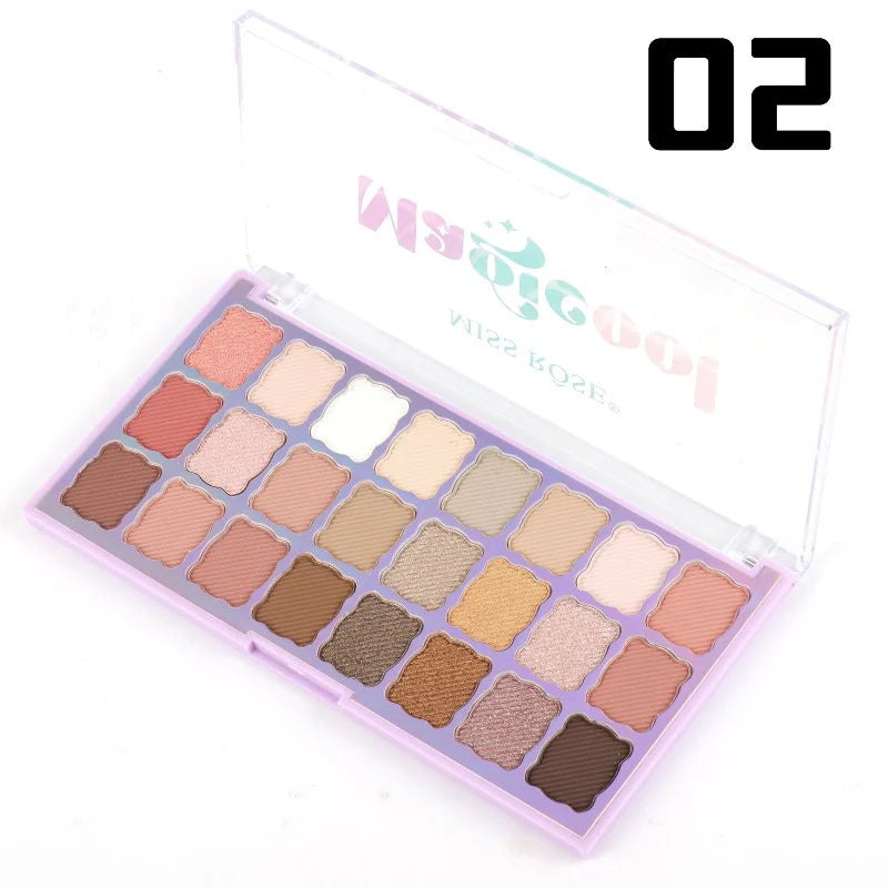 Miss Rose 24 Color Magic Cool Eyeshadow Palette Miss Rose 24 Color Magic Cool Eyeshadow Palette