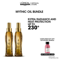Loreal Mythic Oil Bundle + FREE Pro Longer Shampoo -  100ml