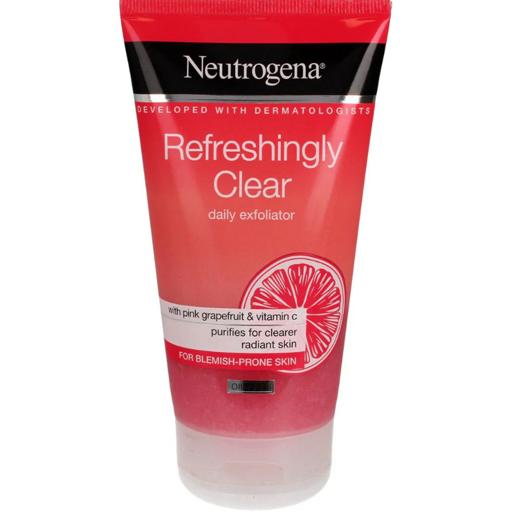 Neutrogena Refreshingly Clear Daily Exfoliator With Pink Grapefruit & Vitamin C, 150ml