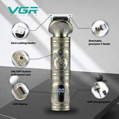 VGR V-962 Metal Professional Hair & Beard Clipper For Men