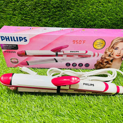 PHILIPS SH-8088 - Hair Straightner - 3 In 1 - Pink & White