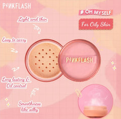 PINKFLASH Oil Control Matte Waterproof Long Lasting Sweat Proof Loose Powder