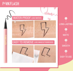 PINKFLASH Professional Long-Lasting Waterproof Liquid Quick Dry Eyeliner 0.8ml