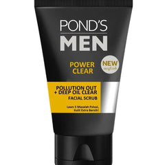 Pond's Men Power Clear Pollution Out + Deep Oil Clear Facial Scrub