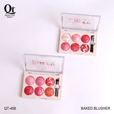 Quetee Baked Blusher 6 Colors Palette