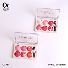 Quetee Baked Blusher 6 Colors Palette
