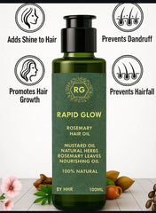 Rapid Glow Rosemary Hair Oil - 100ml