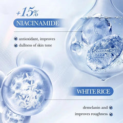 SADOER White Rice Nicotinamide Serum for Face Moisturizing Brightening Hydrating - 50ml