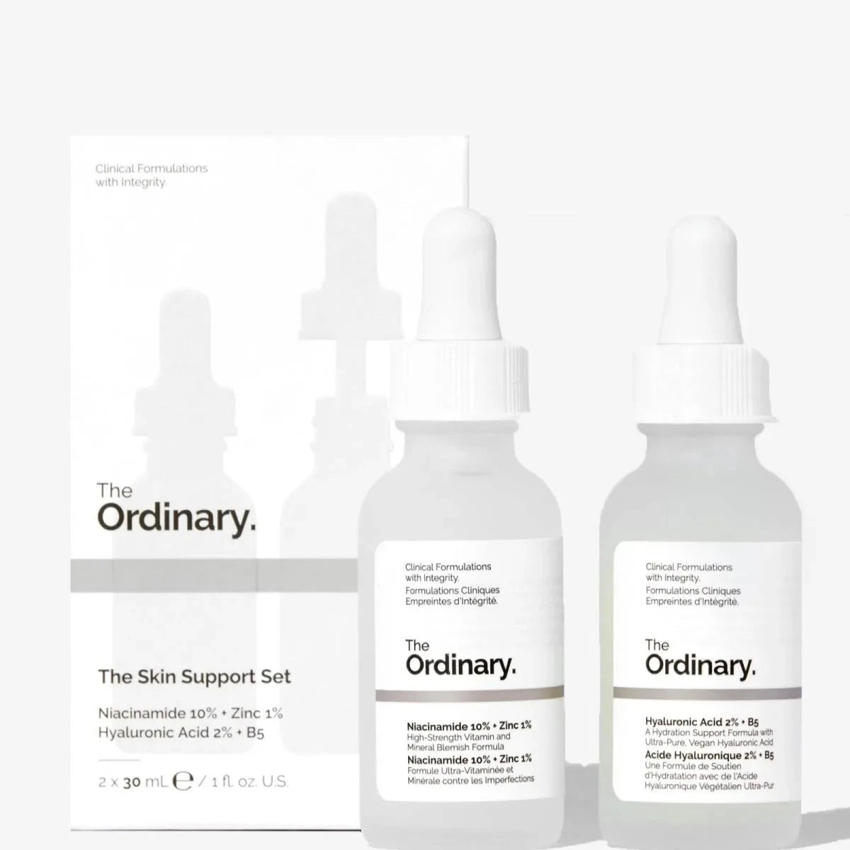The Ordinary Hyaluronic Acid with 2% + B5 (30 ml) and Niacinamide 10% + Zinc 1% (30 ml) Facial Kit The Ordinary Hyaluronic Acid with 2% + B5 (30 ml) and Niacinamide 10% + Zinc 1% (30 ml) Facial Kit
