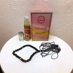 Sabaya Attar With Tasbeeh Alcohol-Free Fragrance - 6ml