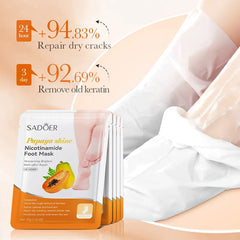 Sadoer Papaya Nicotinamide Moisturizing Foot Mask 35g