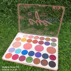 Sevencool 28 color eyeshadow & 4 Color blusher Palette