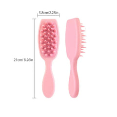 Silicone Shampoo Scalp Massager Brush, Long Handle, Soft & Comfortable Brush