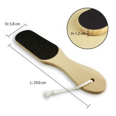 Small Wood Body Foot Scrubber