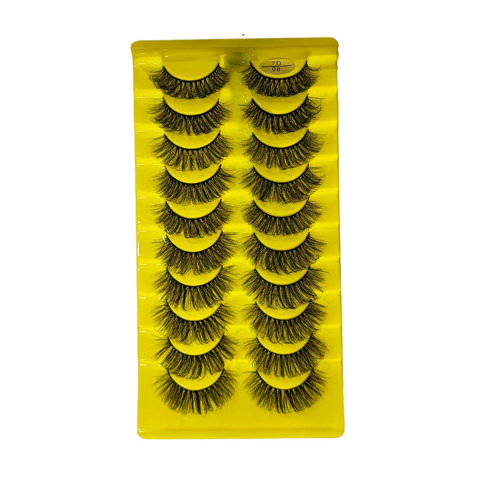 10 Pairs Mink Lashes - Reusable