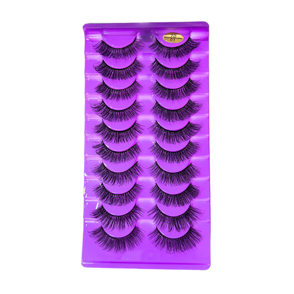 10 Pairs Mink Lashes - Voluminuous