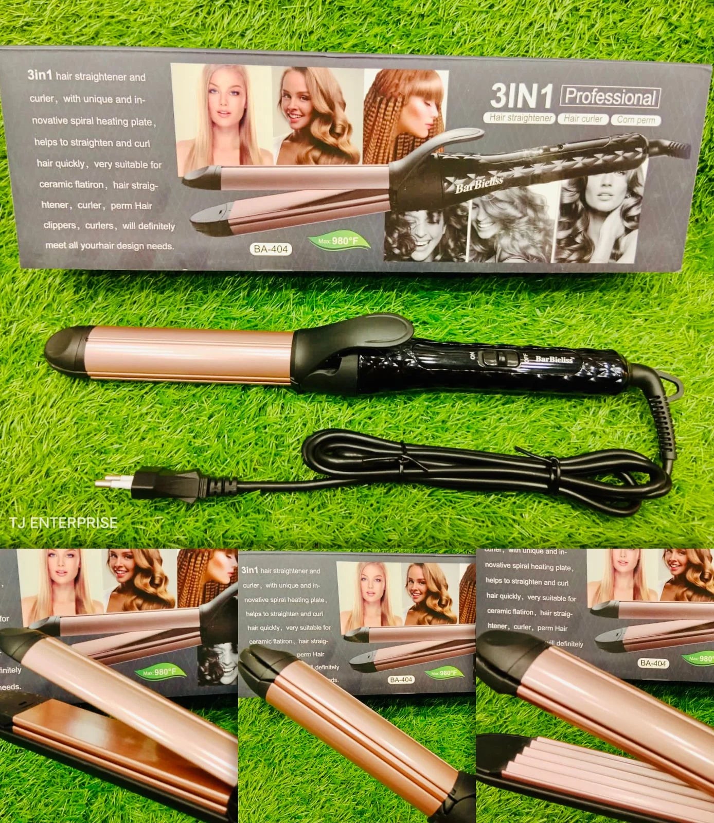 3 in 1 hair straightener clearance