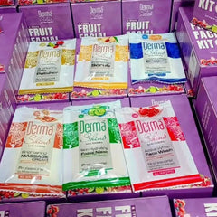 Derma Shine Fruit Facial Kit Sachet - 6 Packs