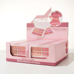 Miss Rose Rubik Cube 6-Color Blush Palette
